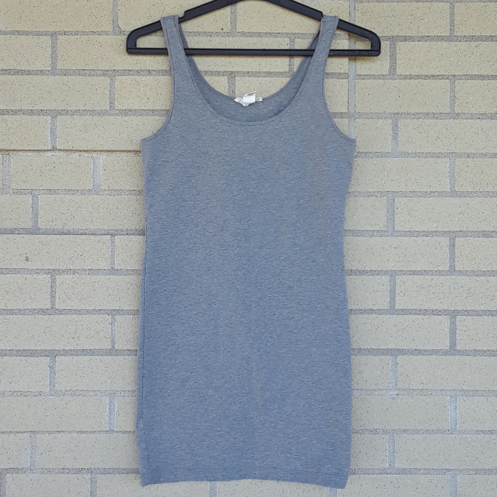 Forever 21 Super Long Grey Tank/Dress Medium